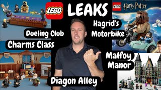 LEGO REVEAL  Harry Potter 2025 Malfoy Manor Diagon Alley Dueling Club Charms Class amp Hagrid… [upl. by Assillam]