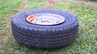 Inflating a tire with starting fluid simple and easy for stubborn tires [upl. by Harbert]