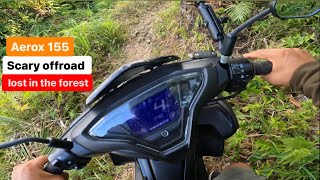 YAMAHA AEROX 155 OFFROAD DANGEROUS OFF ROAD IN THE PROVINCE aerox155 motovlog aerox rider [upl. by Clercq]