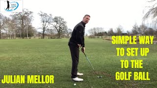 SIMPLE WAY TO SET UP TO THE GOLF BALL PROPER GOLFING COACH [upl. by Aenahs]