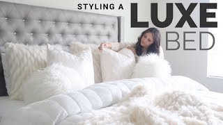 BED STYLING  LUXURIOUS BEDDING [upl. by Aihgn]