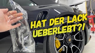 PPF Folie direkt zerbombt Sinnvoll für Sportwagen Porsche 992 Turbo S  Paddy poliert VLOG [upl. by Enyawad255]