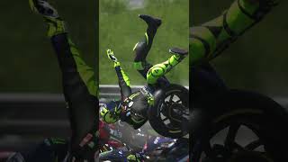 Rossi hit all the riders at the second corner in Sepang [upl. by Tonkin]