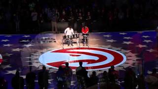 National Anthem on Steel Pan at Atlanta Hawks vs Miami Heat game  Diversity Steel Band [upl. by Nawd]