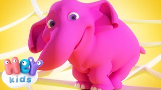 En Elefant Balanserade  HeyKids Svenska  lär barnen att räkna [upl. by Rozanna]