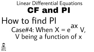 8 HOW TO FIND PI  CASE4  DIFFERENTIAL EQUATIONS OF HIGHER ORDER [upl. by Crist172]