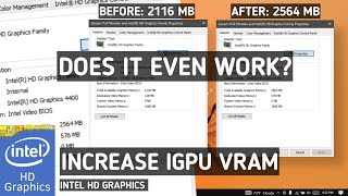 Is MORE Dedicated Video Memory REALLY Worth it  Intel HD 4600 [upl. by Osicnarf]