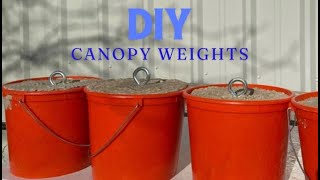 DIY cheap and easy canopy tent weights [upl. by Debor]