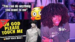 reacting to SUBMISSIVE boyfriend asmr  i hear sumn purring😏 [upl. by Naelcm770]