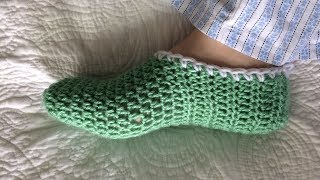 How To Crochet Slippers Lilus Handmade Corner Video  224 [upl. by Suirtemid]