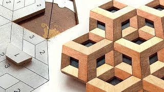 How to make optical illusion by scroll saw [upl. by Tharp679]