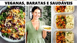 6 REFEIÇÕES VEGANAS que cozinho toda semana  simples e saudáveis vegan meals i eat every week [upl. by Naanac]