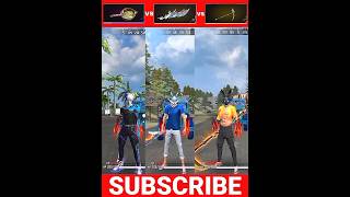 FREE FIRE PAN VS PARANG VS SCYTHE VERSIStrending freefire white444 [upl. by Burgwell]