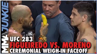 Deiveson Figueiredo Brings Banana To Final Faceoff With Brandon Moreno  UFC 283 [upl. by Arney]