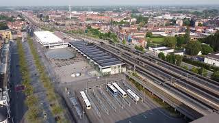 Sint Niklaas train and bus station fast travel in Belgium [upl. by Adnahsat]