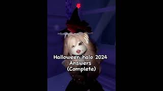 Halo answers 2024 Halloween rhcontent roblox royalehighcontent royalehigh halloweenrh shorts [upl. by Ovid607]