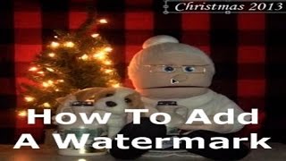 How To Add a Watermark with Paintnet Tutorial [upl. by Aneeres239]