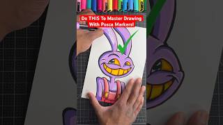 Master Posca Markers With THIS Art Tip 😍 Beginners art shorts [upl. by Nasia]