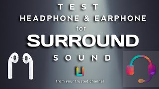 Headphone Test  Earphone test  surround sound test  Spatial audio [upl. by Beattie956]