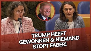 Faber is ZUURLINKS spuugzat Trump heeft gewonnen amp Faber is niet te stoppen [upl. by Minetta94]