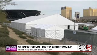 Super Bowl preparation underway as game is less than a month away [upl. by Llebana941]