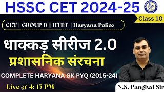 प्रशासनिक संरचना htet hssc haryana gk [upl. by Marie]