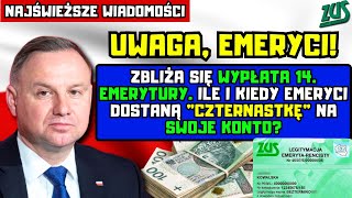 ⚡️UWAGA Zbliża się wypłata 14 emerytury Ile i kiedy emeryci dostaną quotczternastkęquot na swoje konto [upl. by Ettedualc]