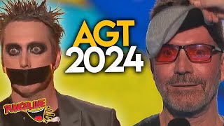 Tape Guy RETURNS For AGT 2024 Simon Cowell Gets BLINDFOLDED [upl. by Itraa679]