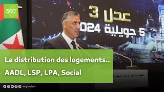 Le ministre de l’Habitat supervise la distribution des logementsAADL LSP LPA Social [upl. by Ardnoyek243]