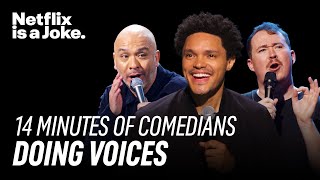 14 Minutes of Comedians Doing Impressions Accents and Voices  Netflix Is A Joke [upl. by Roxana116]