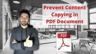 Prevent Copying Content in PDF File [upl. by Lindly551]