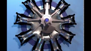 How a radial engine works [upl. by Jezabel857]