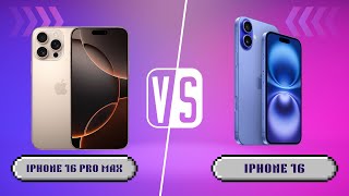 مقارنة هاتفي ايفون 16 برو ماكس و ايفون 16iPhone 16 Pro Max VS iPhone 16 [upl. by Linker535]