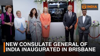 New Consulate General of India inaugurated in Brisbane  DD India Live [upl. by Nylzaj]