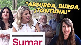 ELENA BERBERANA quotSumar tiene un electorado infantiloide AL QUE YOLANDA YA HA ENGAÑADOquot [upl. by Erodeht]