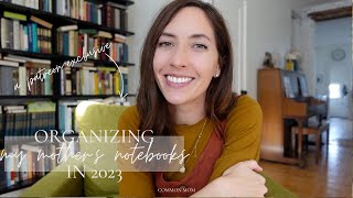 How I organize my motherteacher notebooks  Planner Commonplace Journal  More  COMMON MOM [upl. by Akinorev]