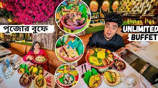 পুজোয় 4Star সেরা Buffet 😍  Best Pujo Buffet in Kolkata  Unlimited খাওয়ার Buffet in Zed Kitchen [upl. by Yblek]