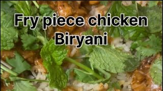 Fry piece chicken biryani food chickenrecipe chickenbiryani frypiecebiryani [upl. by Pena]