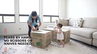 How UHaul Paper Packing Tape Makes Moving Easier [upl. by Kcinom]