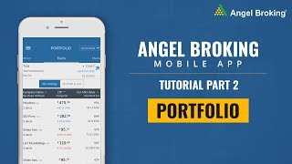 How to Manage Portfolio Using Angel Broking App  Angel Broking Mobile App Tutorial [upl. by Kare]