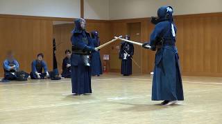 Private Kendo Shiai 7dan vs 7dan [upl. by Enomal]