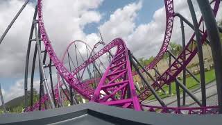 DC Rivals HyperCoaster POV  Front Row  Warner Bros Movie World [upl. by Serles]