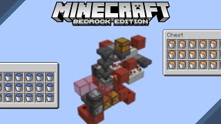 Minecraft Bedrock Tutorial Compact Water  Lava Bucket Sorter [upl. by Corabel]