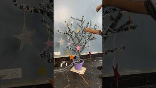 Beautiful Christmas Tree Craft with Lights short reel viral youtubeshort trending diycrafts [upl. by Eartha138]