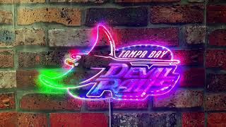 Tampa Bay Devil Rays Floating Devil Dynamic RGB Edge Lit LED Sign [upl. by Chappy945]