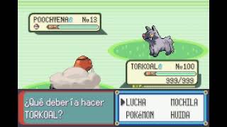 POKEMON EMERALD  TORKOAL  BARRERA  BARRIER [upl. by Nitnert801]