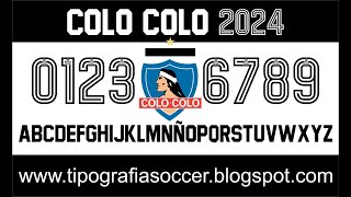 Tipografía Colo Colo 2024 FREE DOWNLOAD [upl. by River138]