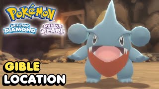 How To Get Gible In Pokemon Brilliant Diamond amp Pokemon Shining Pearl Gible Location [upl. by Akinek]