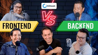 Backend vs Frontend La batalla definitiva  EDpodcast [upl. by Idhem]