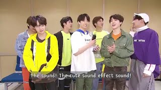 ENG SUB BTS doing aegyo with cute sound effect they had learnt from Jhope [upl. by Mazlack]